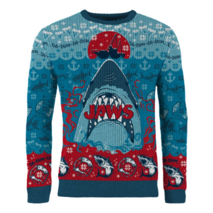 Der weiße Hai Christmas Pullover Jaws  Größe M