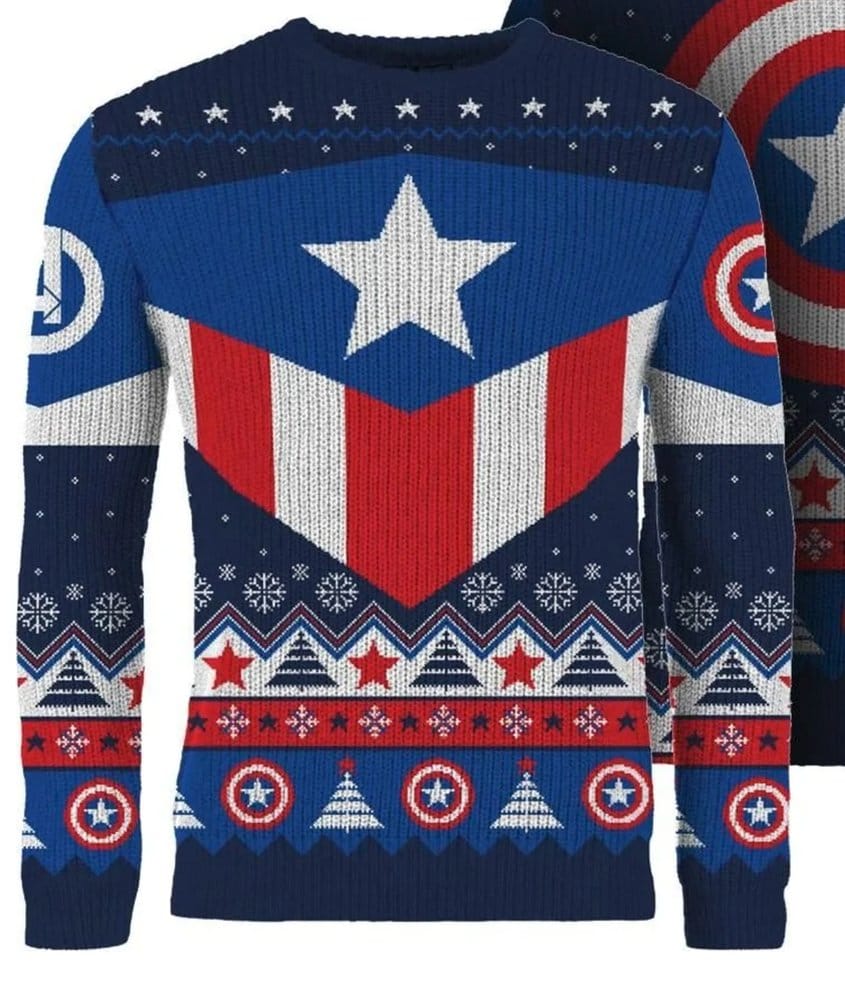 Captain America Christmas Pullover