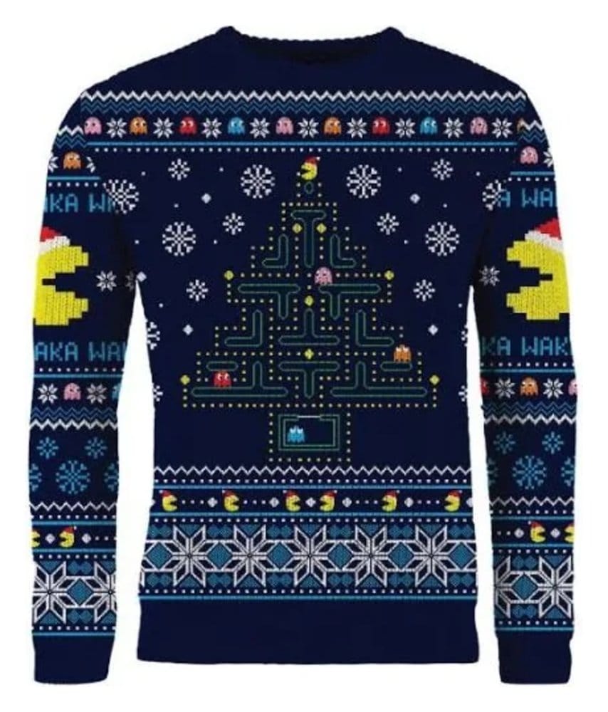 Pac-Man Christmas Pullover Größe S