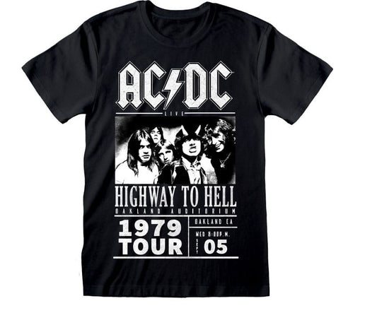 AC/DC T-Shirt Highway To Hell 1979 Tour Black Größe M