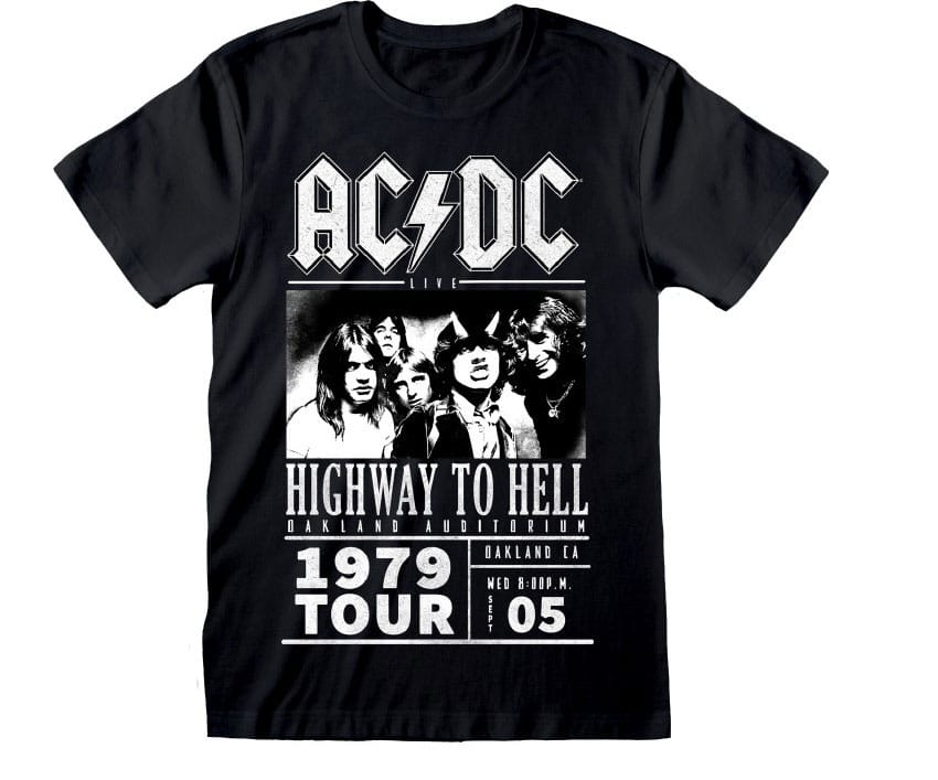 AC/DC T-Shirt Highway To Hell 1979 Tour Black Größe S