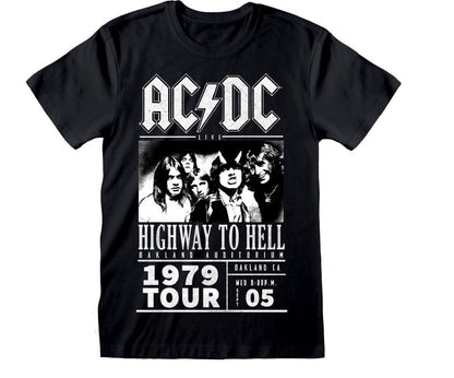 AC/DC T-Shirt Highway To Hell 1979 Tour Black Größe S