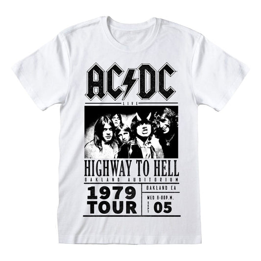 AC/DC T-Shirt Highway To Hell 1979 Tour White Größe S
