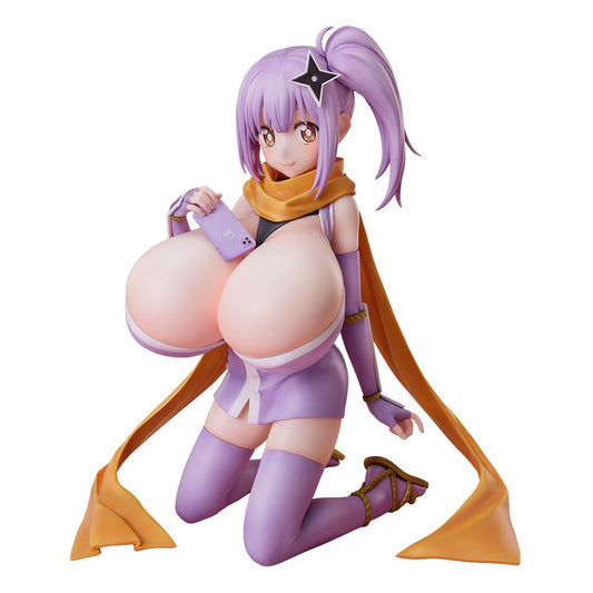 A Ninja and an Assassin Under One Roof PVC Statue 1/4 Diecut Sticker Satoko Kusagakure Huge-Breasted Ver. 23 cm