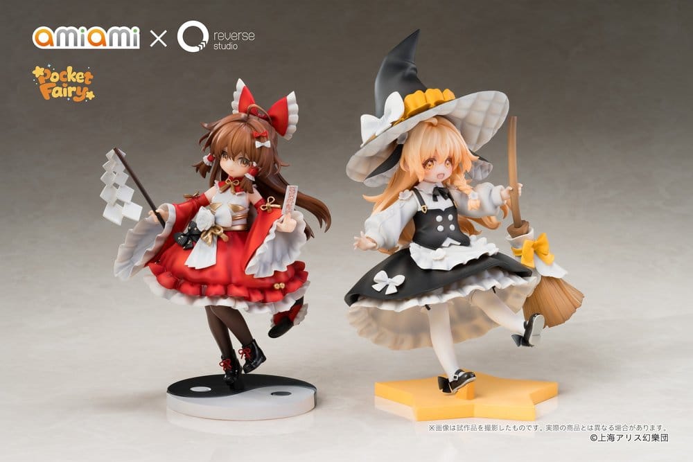 Touhou Project Reverse Palm Spirit PVC Figuren 2er-Pack Reimu Hakurei & Marisa Kirisame