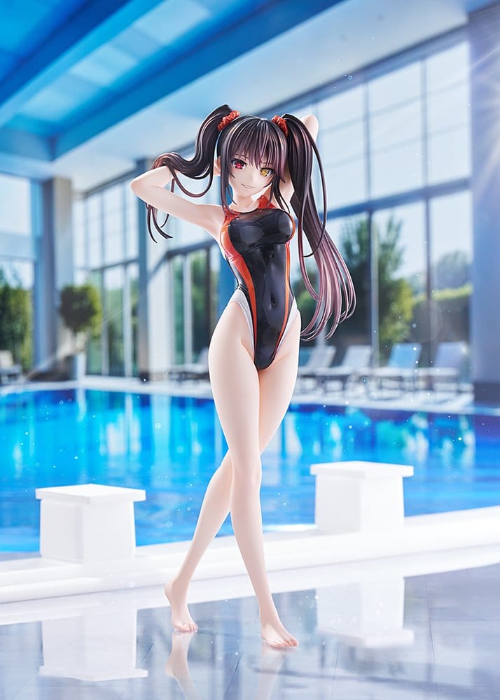 Date A Live Swimsuit Silhouette PVC Figur 1/7 Kurumi Tokisaki Swimwear Ver. 24 cm