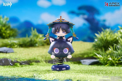 Genshin Impact Chibi Chara Yurayura Stand PVC Figur Wanderer 11 cm