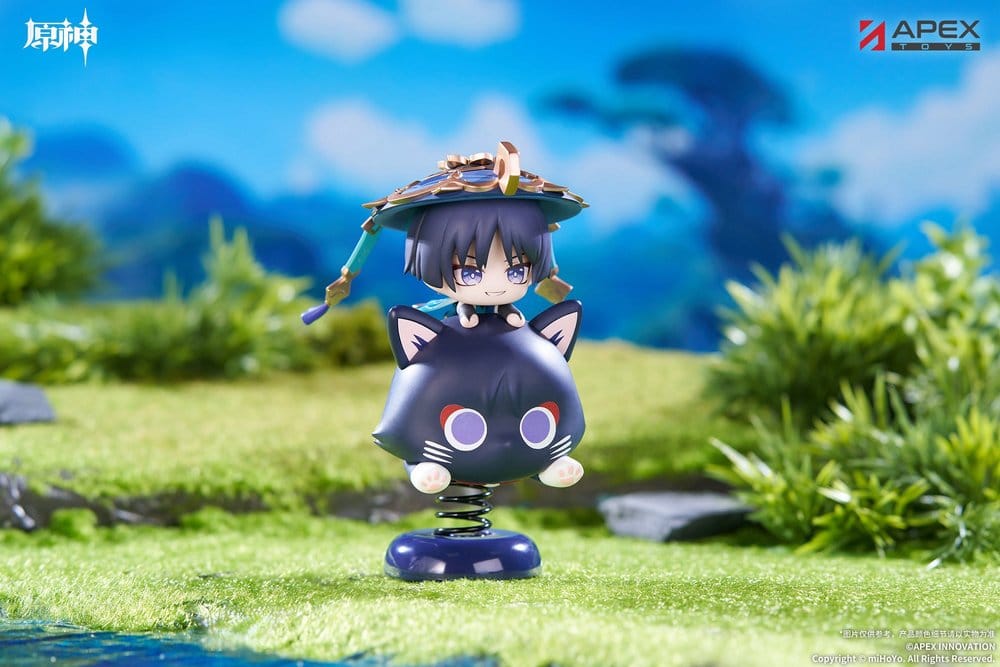 Genshin Impact Chibi Chara Yurayura Stand PVC Figur Wanderer 11 cm