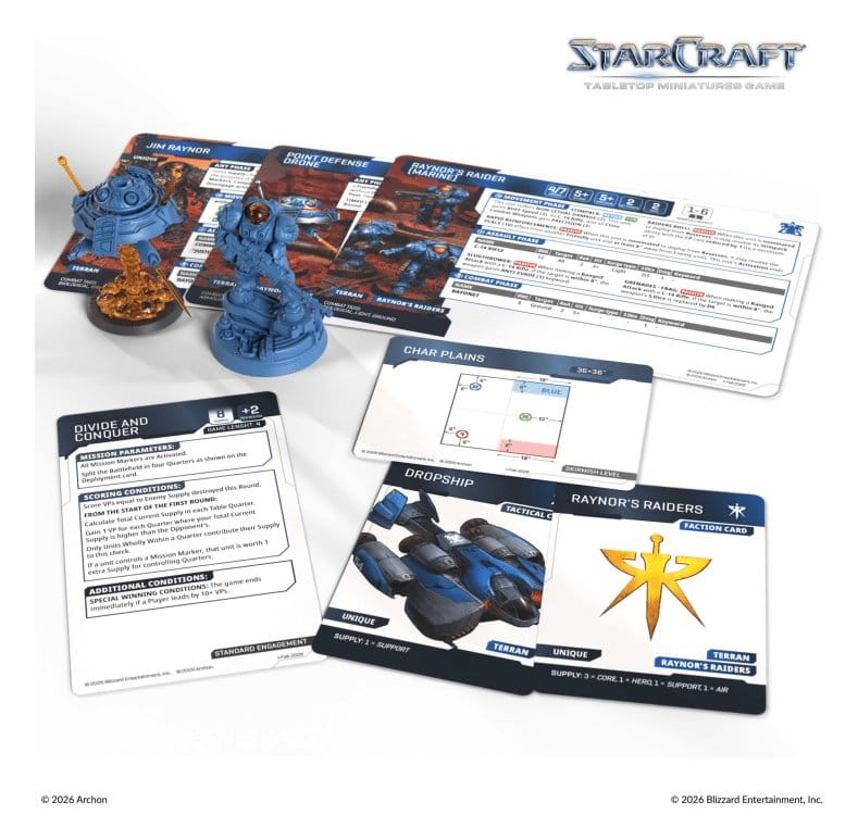 StarCraft TMG Helden Erweiterungs-Set Terran: Jim Raynor & Point Defense Drone