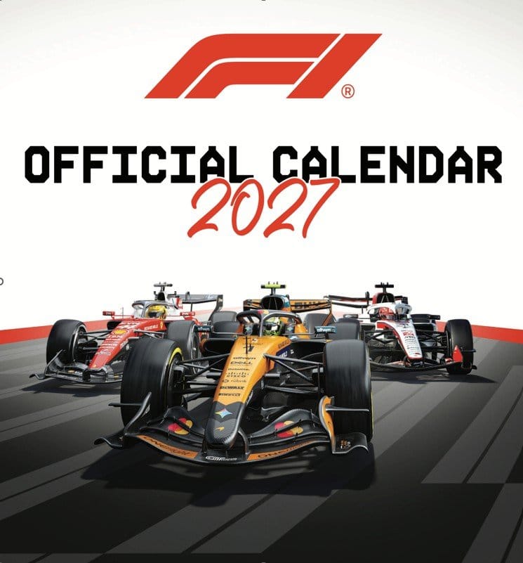 Formula 1 Offizieller Kalender 2027 30 x 30 cm