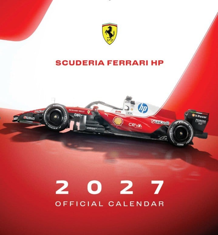 Scuderia Ferrari HP Offizieller Kalender 2027 30 x 30 cm
