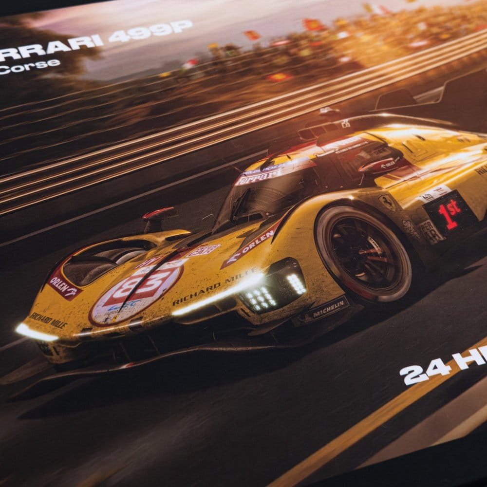 Ferrari AF Corse Puzzle 499P 24 Heures du Mans 2025 Winner (1000 Teile) 48 x 68 cm