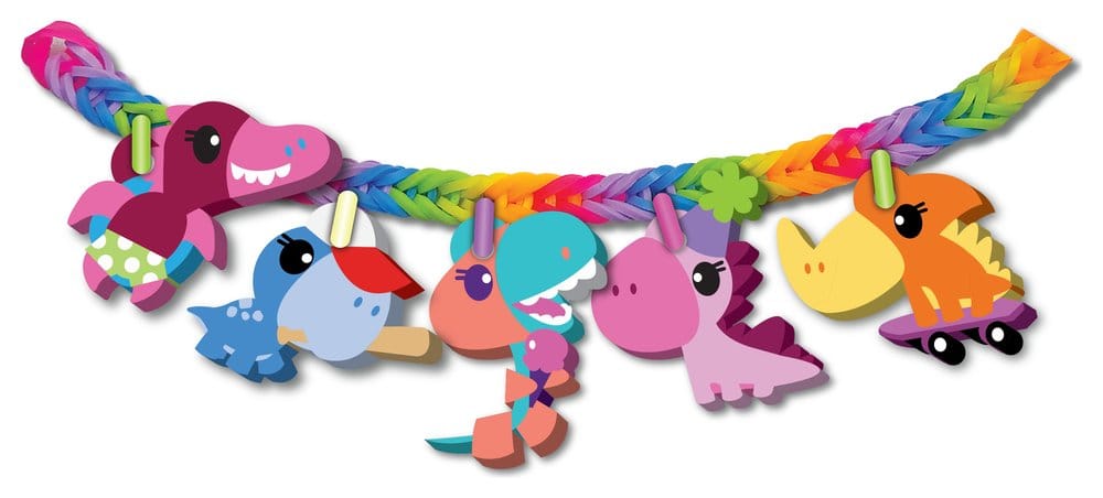 Rainbow Loom Schlüsselanhänger DIY Loomi-Pals Display (12)