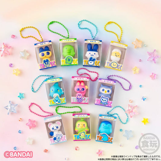 Tamagotchi Shokugan Box Mini-Schlüsselanhänger Wave 5 Blind Box 4 cm Display (12)