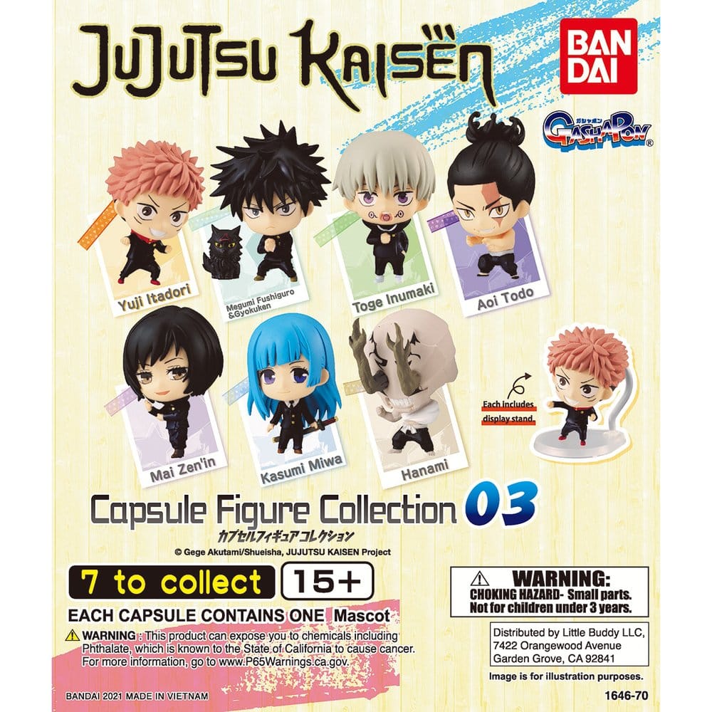 Jujutsu Kaisen Capsule Figure Collection Gashapon Minifiguren Blind Box Series 2 Display (24)