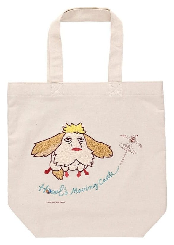 Das wandelnde Schloss Tragetasche Embroidery Canvas Flying Heen