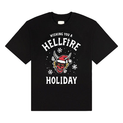 Stranger Things T-Shirt Wishing You A Hellfire Holiday Größe M