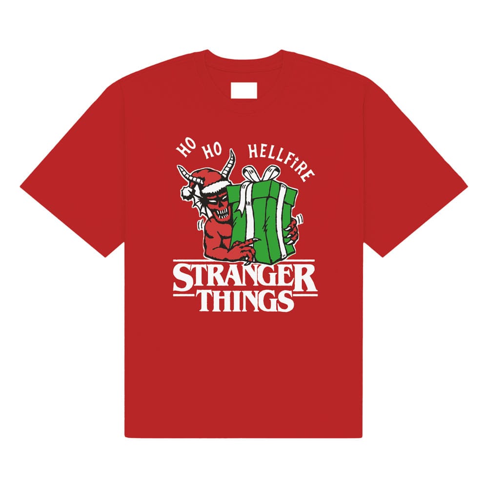 Stranger Things T-Shirt Ho Ho Hellfire Größe XL