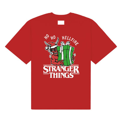 Stranger Things T-Shirt Ho Ho Hellfire Größe XL