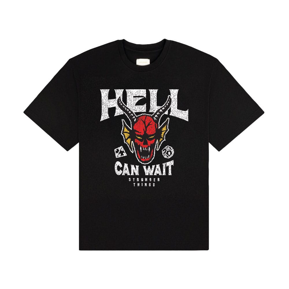 Stranger Things T-Shirt Hell Can Wait (black) Größe XL