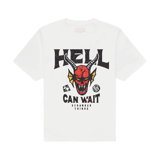Stranger Things T-Shirt Hell Can Wait (white) Größe M