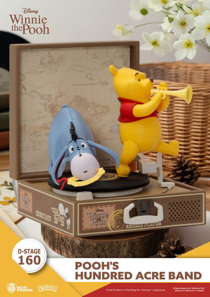 Winnie Puuh Record Player Series PVC Figur Pooh's Hundred Acre Band 12 cm