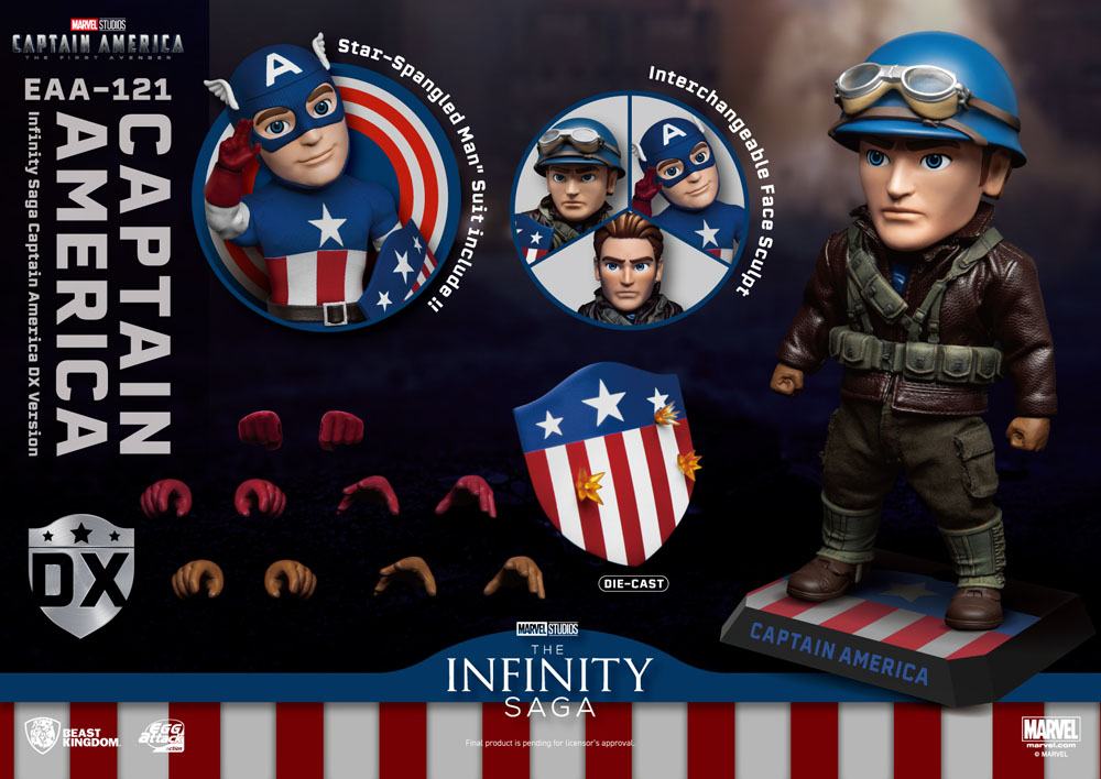 Captain America: The First Avenger Egg Attack Action Actionfigur Captain America DX Version 17 cm