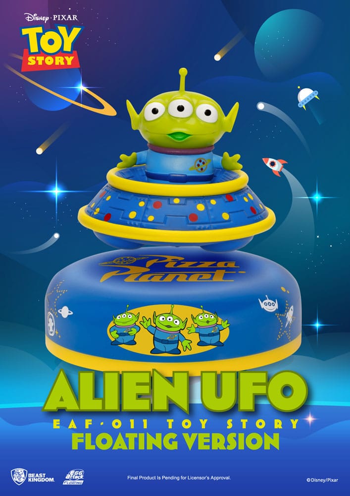 Toy Story Egg Attack Schwebe-Modell Alien UFO 6 cm