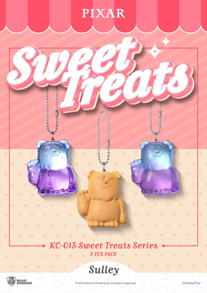 Pixar Sweet Treats Series Schlüsselanhänger 3er-Pack 4 cm