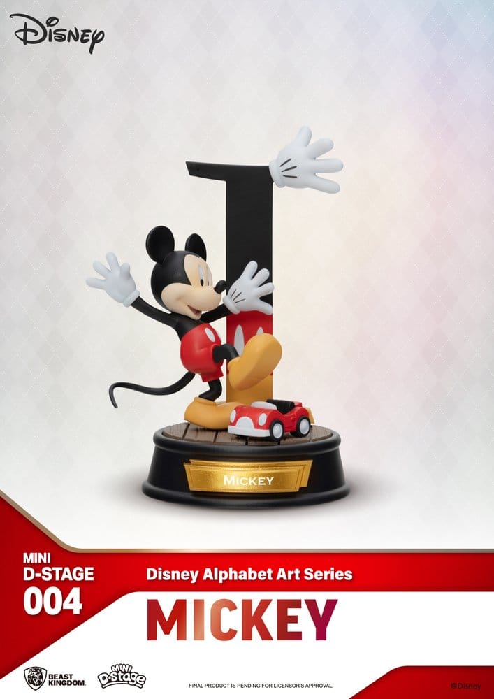 Disney Mini Diorama Stage Statuen 6-er Pack Alphabet Art 10 cm