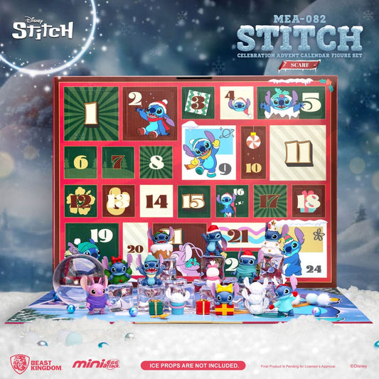 Lilo & Stitch Mini Egg Attack Adventskalender Stitch celebration Figure Set (Cookie) 10 cm