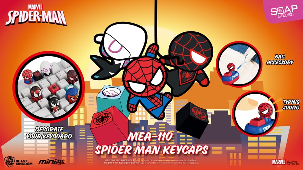 Spider Man Mini Egg Attack Blind Box Figuren keycaps Sortiment 5 cm (6)