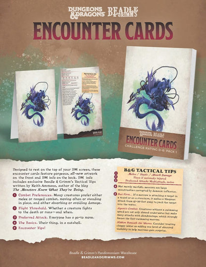 Dungeons & Dragons RPG Begegnungskarten Challenge Rating 7+: Pack 2 *englisch*