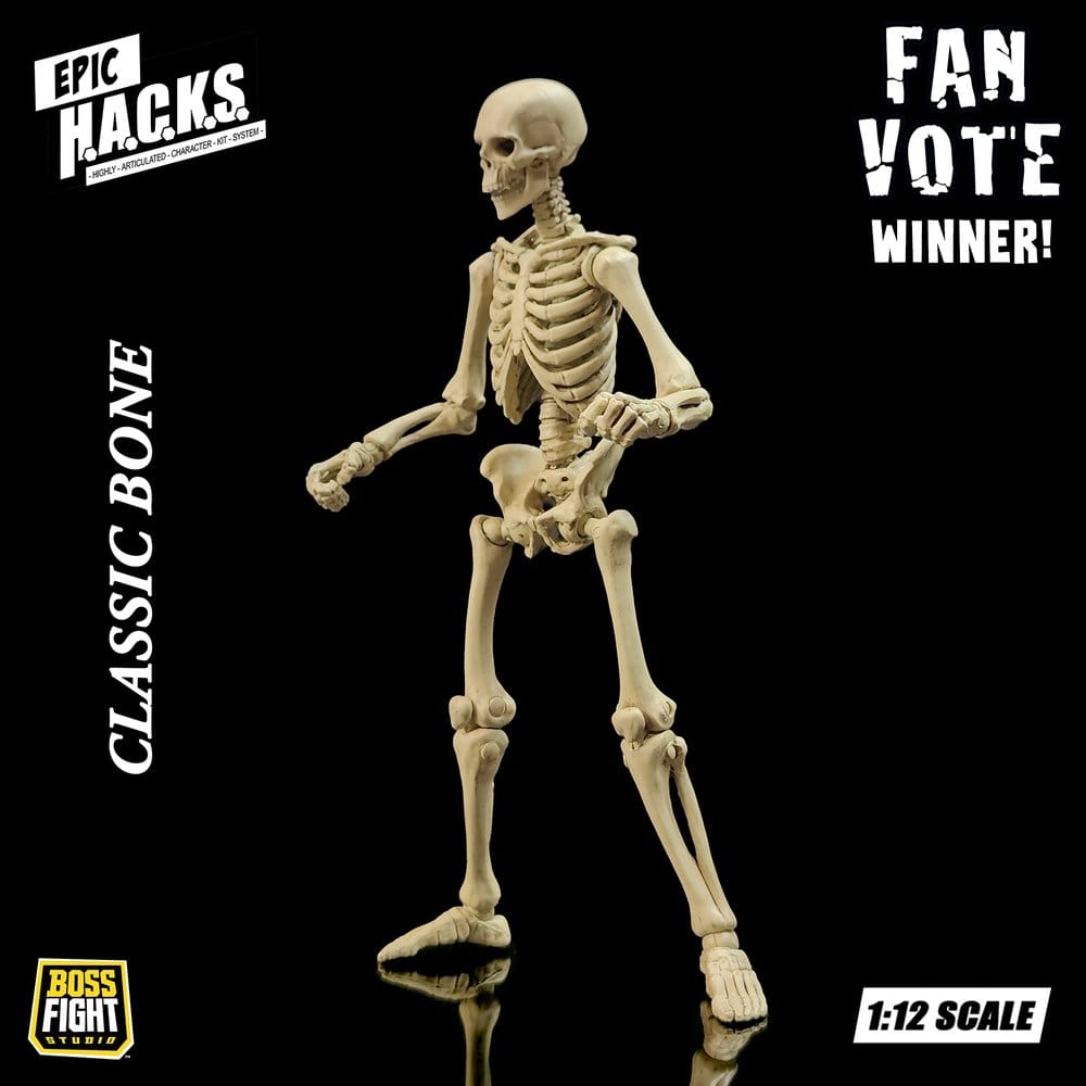 Epic H.A.C.K.S. Actionfigur 1/12 Skeleton Blank Classic Bone
