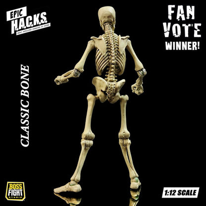 Epic H.A.C.K.S. Actionfigur 1/12 Skeleton Blank Classic Bone