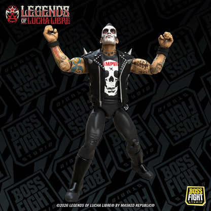 Legends of Lucha Libre Fanaticos Actionfigur Vampiro Coffin Box Resurrected 15 cm