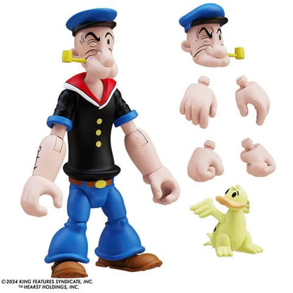 Popeye Actionfigur Wave 03 Popeye 1st Appearance Black Shirt