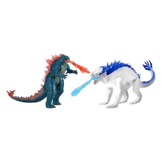 Godzilla x Kong: The New Empire Diorama 2er Pack Godzilla vs Shimo 15 cm