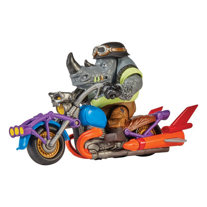 Teenage Mutant Ninja Turtles Actionfigur Chopper mit Rocksteady