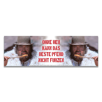Bud Spencer Emaille Tasse Ohne Heu kann das beste Pferd...