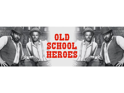 Bud Spencer & Terence Hill Emaille Tasse Old School Heroes