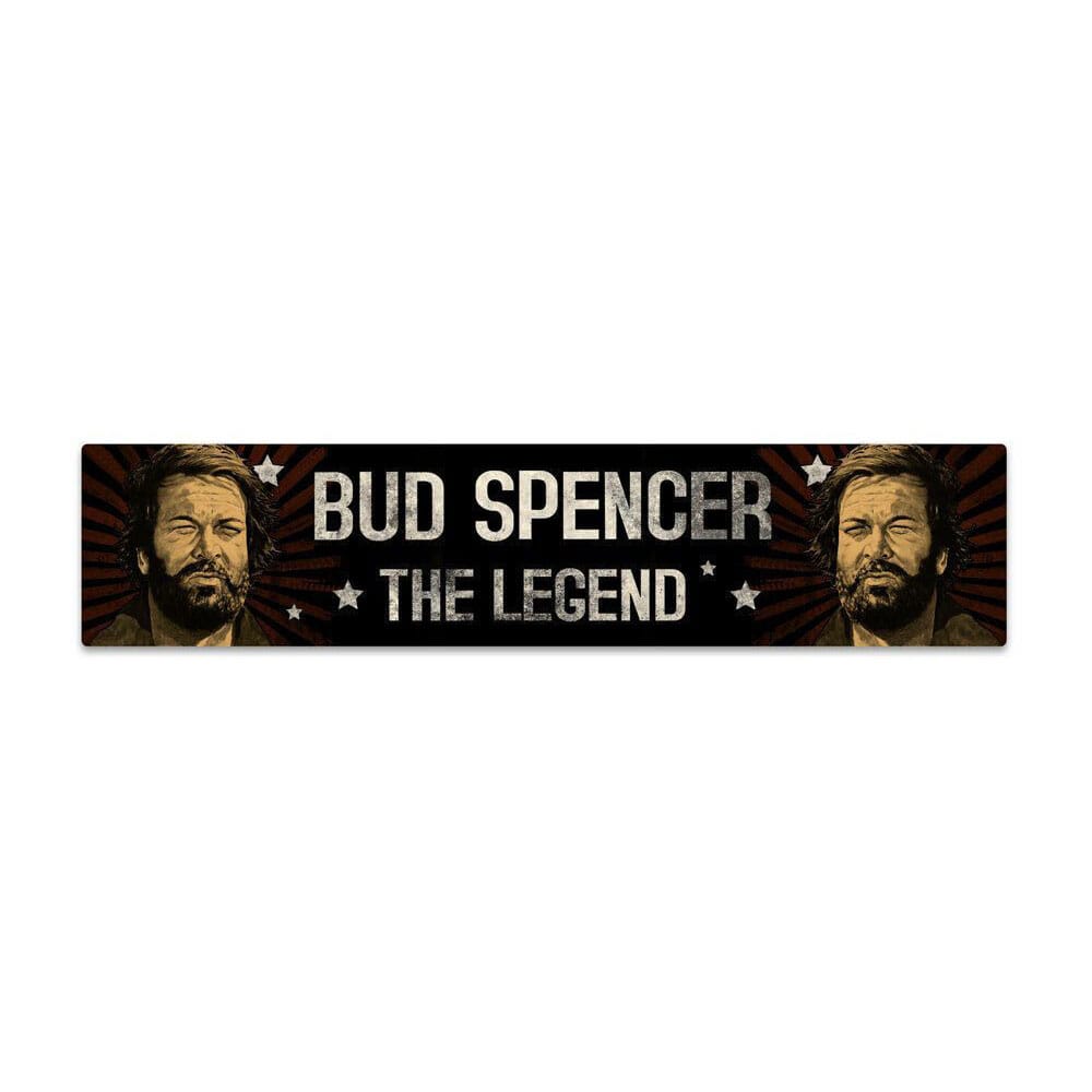 Bud Spencer Blechschild mit Magnet The Legend 16 x 3,5 cm