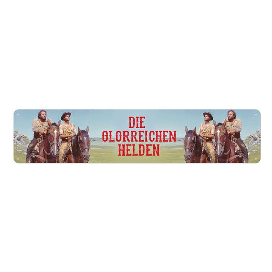 Bud Spencer & Terence Hill Blechschild Die glorreichen Helden 46 x 10 cm