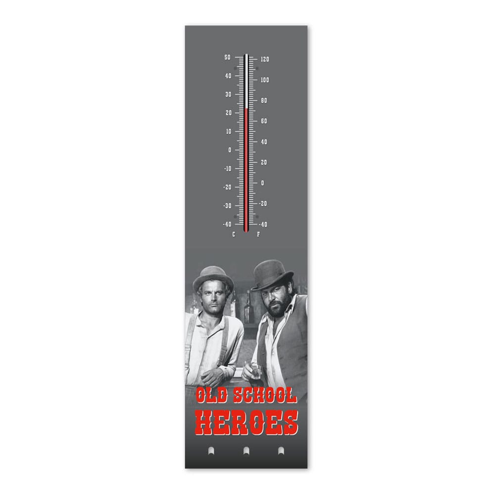 Bud Spencer & Terence Hill Thermometer mit Schlüsselhalter Old School Heroes