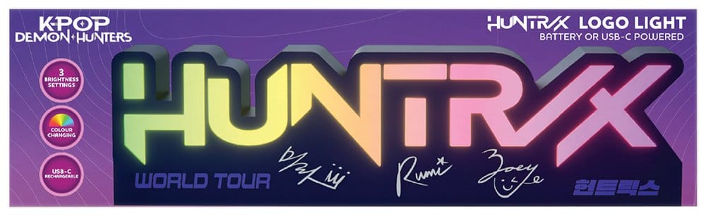 KPop Demon Hunters Lampe Huntr/x Logo