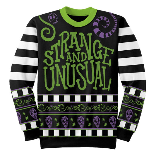Beetlejuice Sweatshirt Jumper Strange & Unusual  Größe M