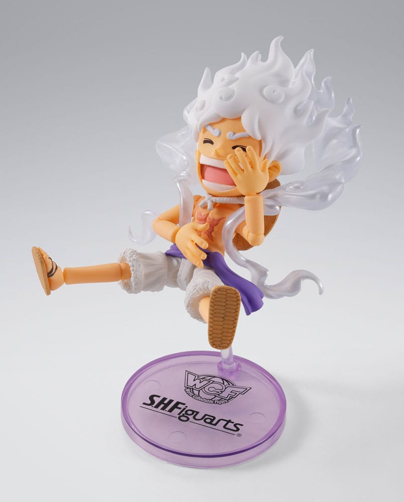 One Piece World Collactable Figures x S.H. Figuarts Actionfigur Monkey D. Ruffy Gear 5 8 cm