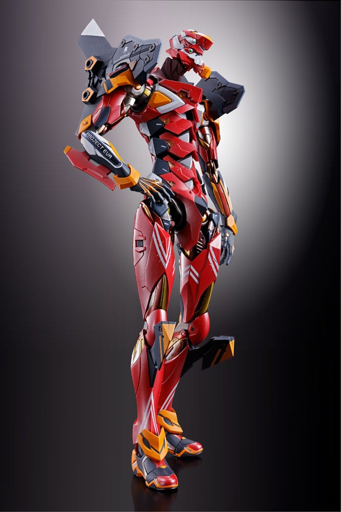 Neon Genesis Evangelion Metal Build Diecast Actionfigur Eva Production Model-02 30th with the Spear of Cassius 22 cm