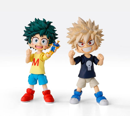 My Hero Academia S.H.Figuarts Actionfigur Izuku Midoriya & Katsuki Bakugo -Childhood Set- 9 cm