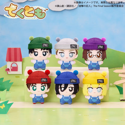 Attack on Titan tekutomo Plüsch-Schlüsselanhänger Blind Box Display (6)
